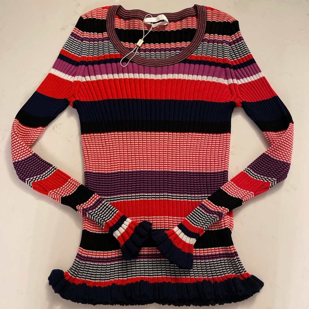 Long sleeve top with stripes BOSS NWOT